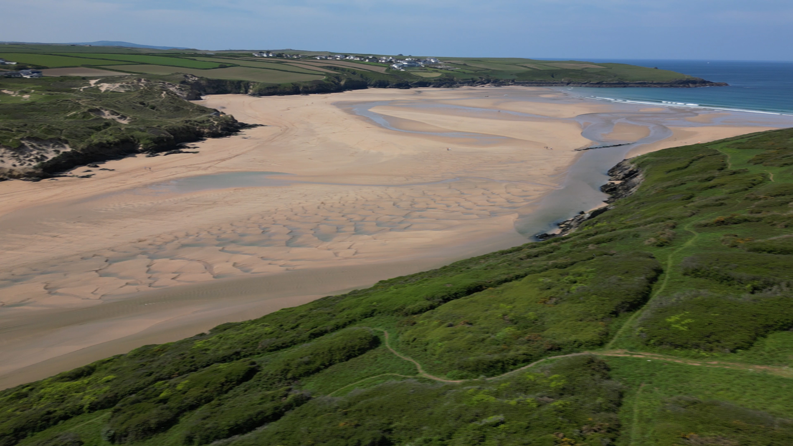 Crantock Beach Cornwall dunes