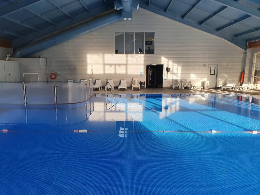 Indoor swimming pool at the Atlantic Reach leisure club