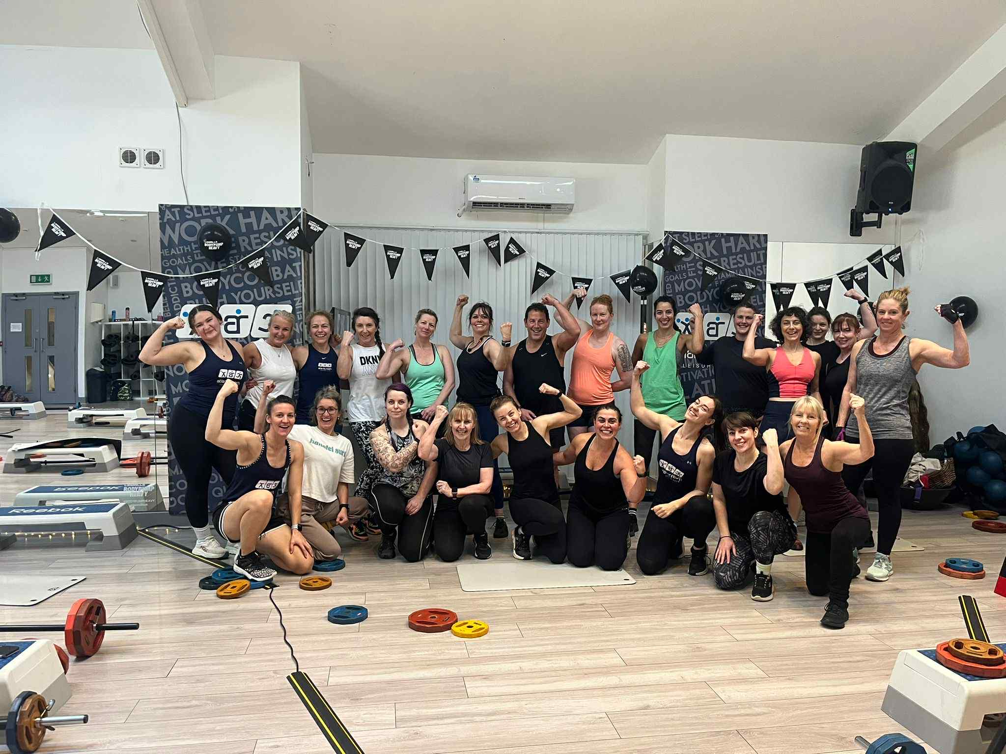 Members enjoying a group fitness class at Atlantic Reach Leisure Club